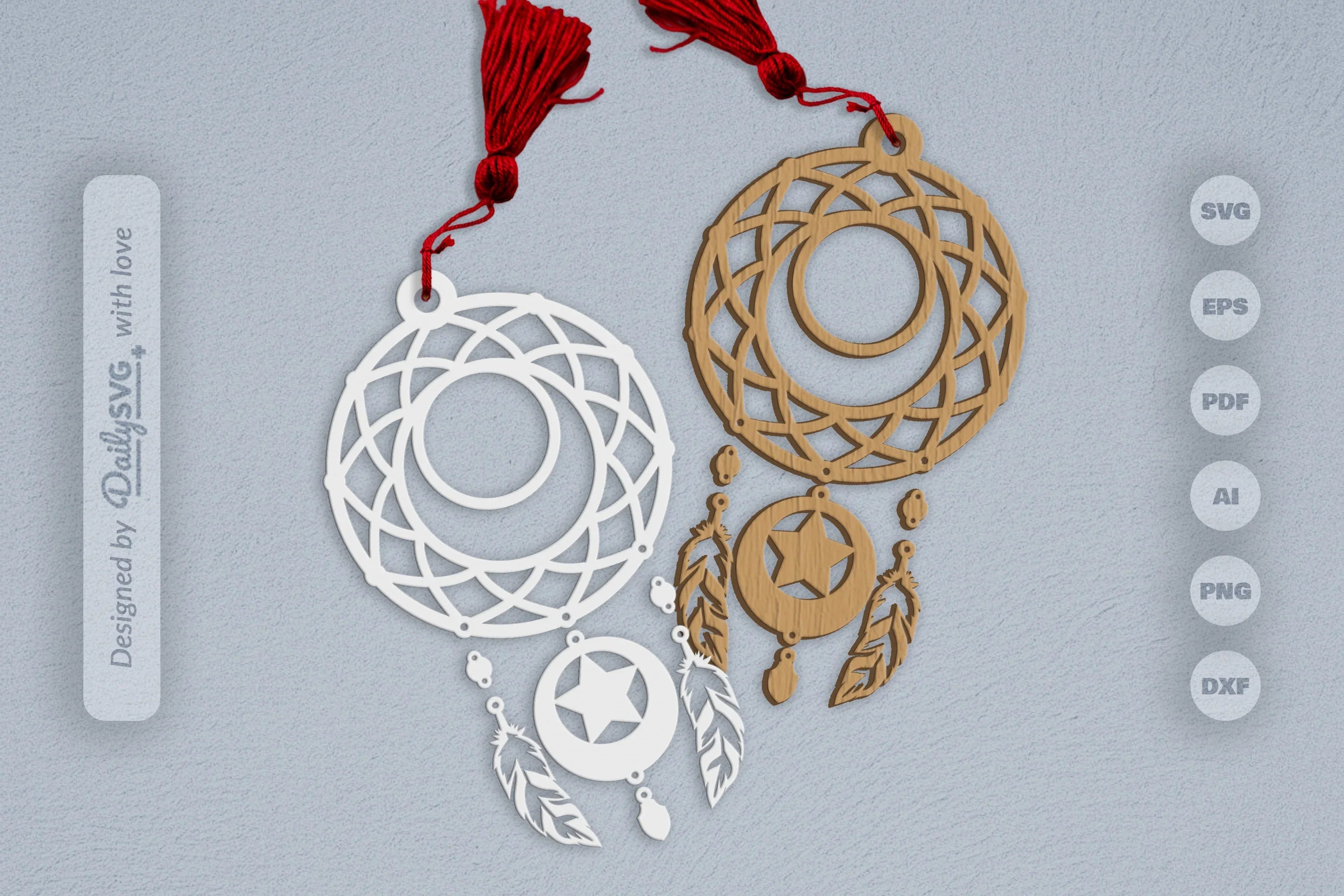 Dream Catcher Set SVG Bundle 8 - CraftNest - Digital Crafting and Art