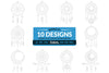 Dream Catcher Laser Cut Set Clipart SVG Bundle