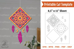 Dream Catcher Papercut Clipart Bundle - CraftNest - Digital Crafting and Art