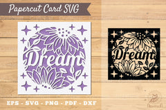 Dream Papercut Card SVG Bundle - CraftNest - Digital Crafting and Art