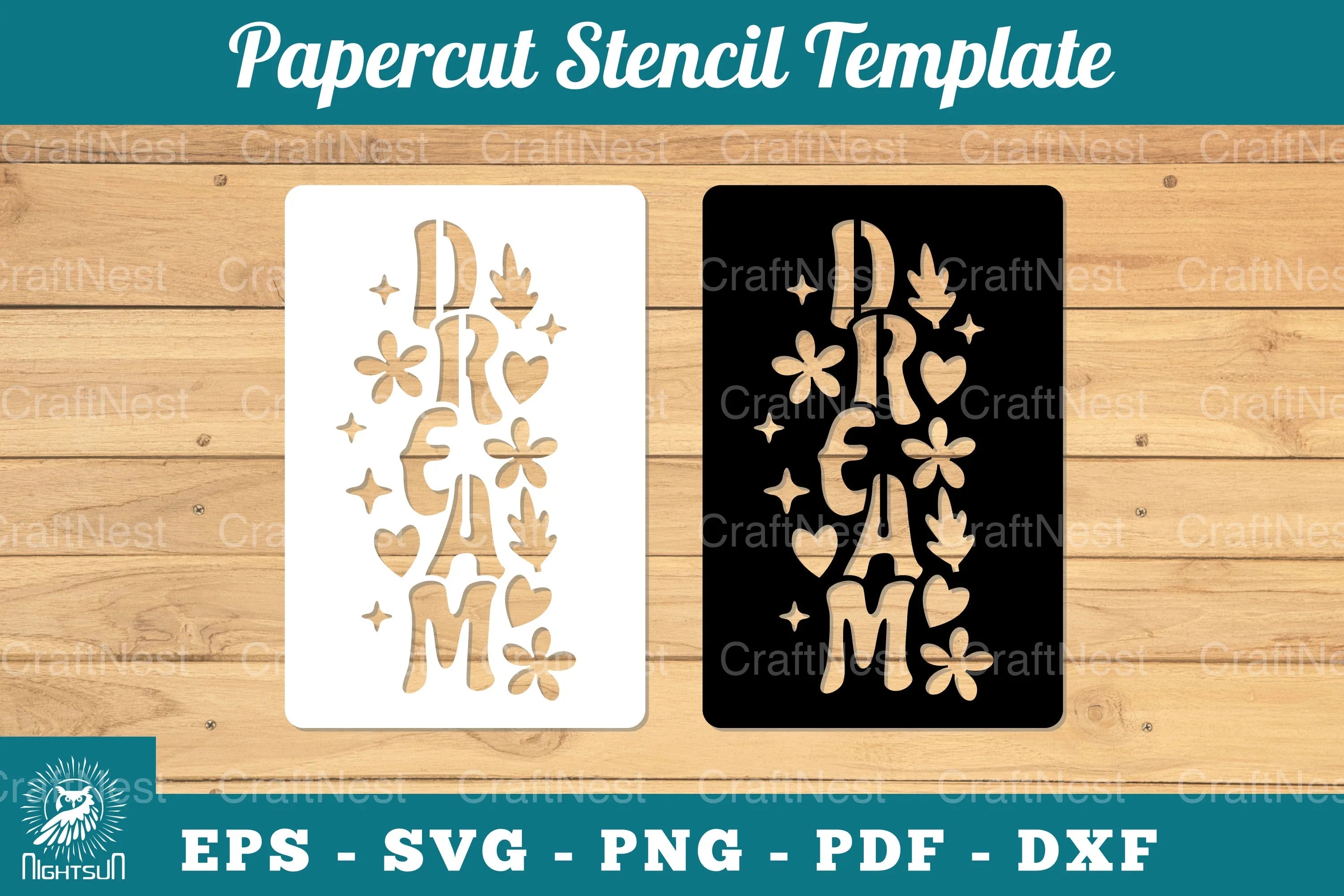 Dream Papercut Stencil Clipart Bundle - CraftNest - Digital Crafting and Art
