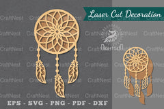 Dreamcatcher Laser Cut Decoration Clipart Bundle - CraftNest - Digital Crafting and Art