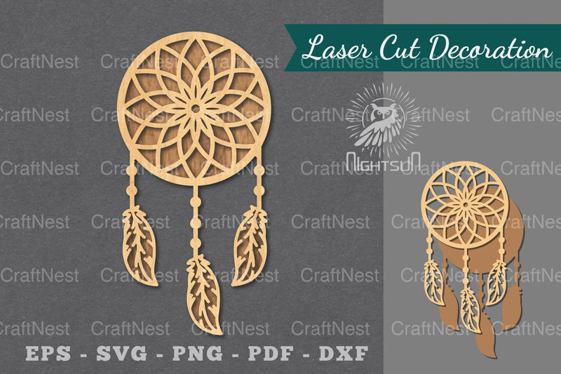 Dreamcatcher Laser Cut Decoration Clipart Bundle - CraftNest - Digital Crafting and Art