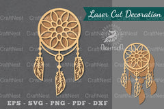 Dreamcatcher Laser Cut Decoration Bundle - CraftNest - Digital Crafting and Art