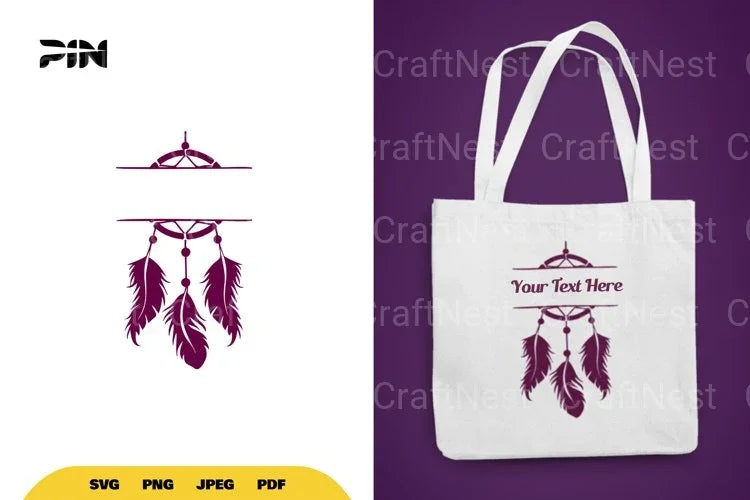 Dreamcatcher Split Border SVG Bundle - CraftNest - Digital Crafting and Art