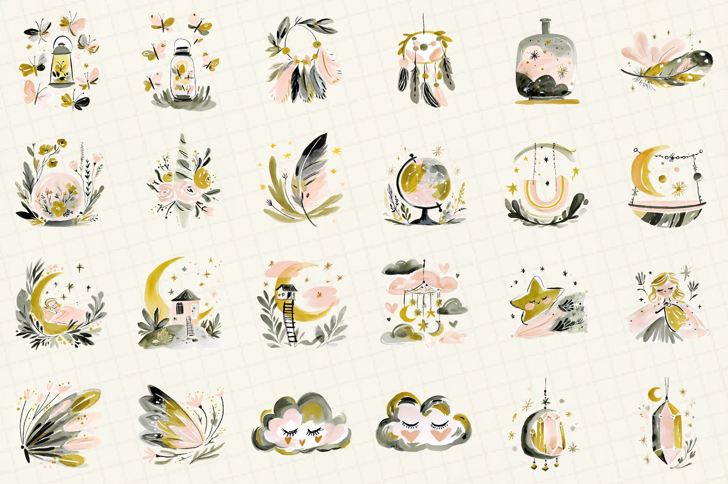 Dreamy Clipart Bundle
