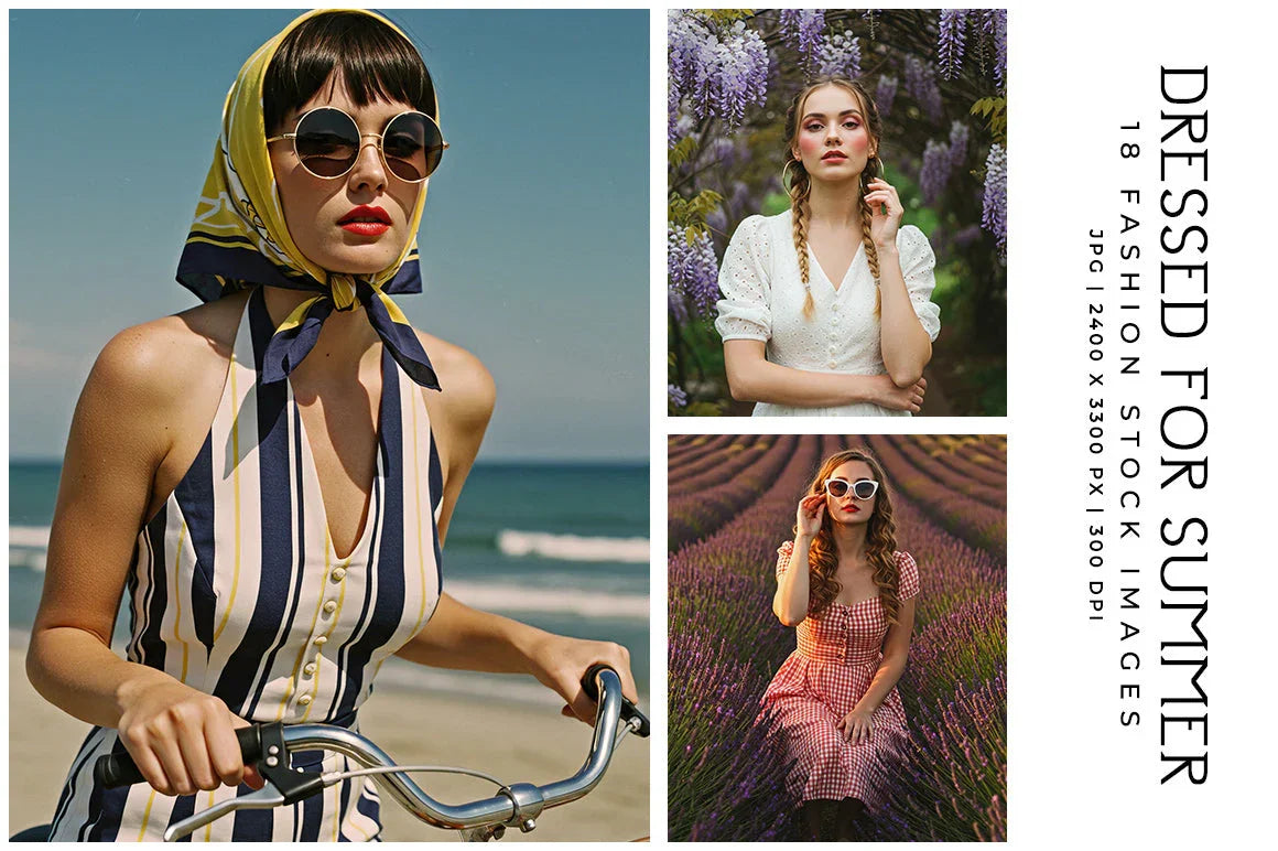 Dressed for the Summer - Stock Images - CraftNest - Digital Crafting and Art