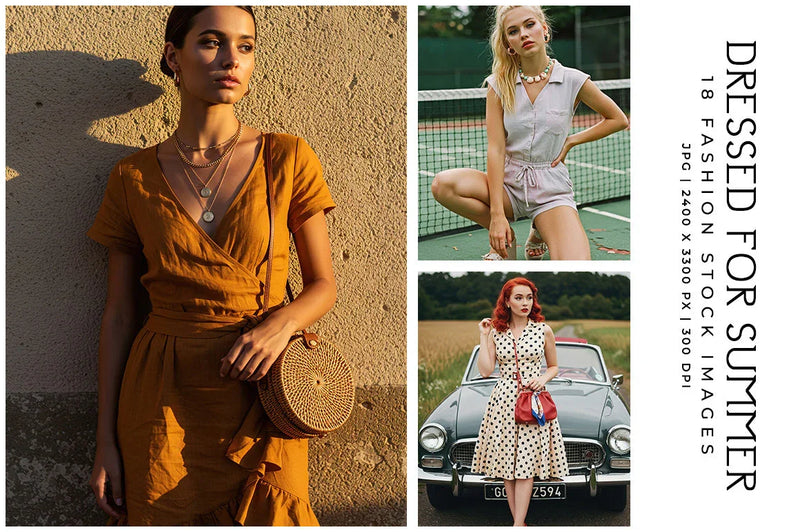 Dressed for the Summer - Stock Images - CraftNest - Digital Crafting and Art