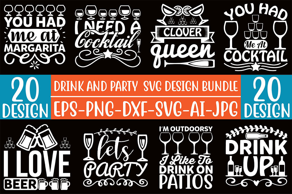 Drink And Party SVG Bundle 3