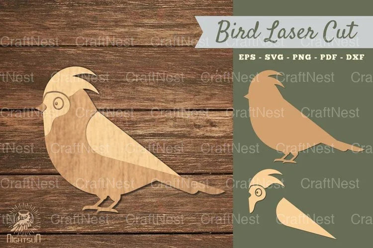 Drongo Bird Laser Cut Decoration Clipart Bundle - CraftNest - Digital Crafting and Art