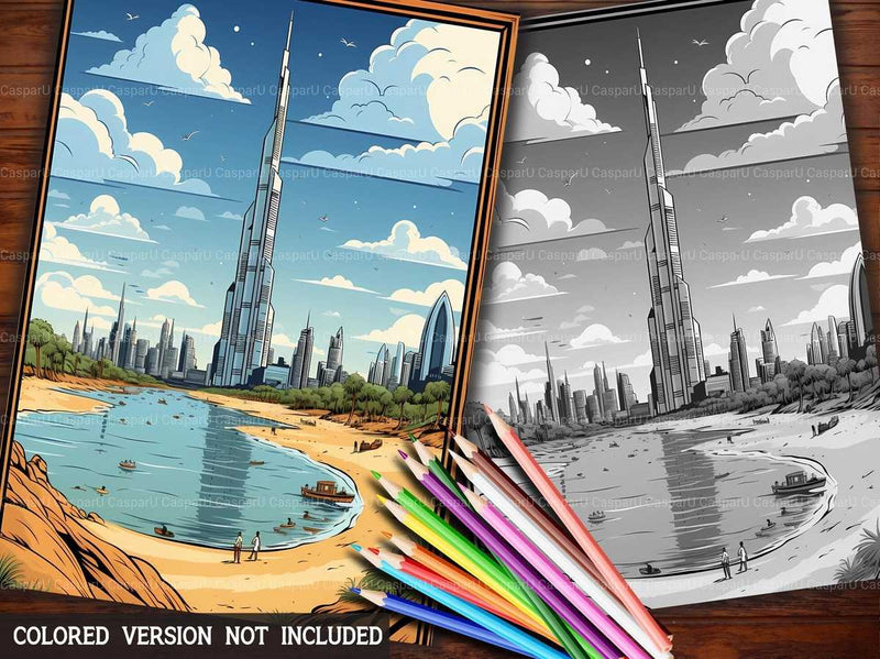 Dubai Coloring Books - CraftNest
