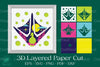 Duck Footprint 3D Layered Papercut Clipart Bundle