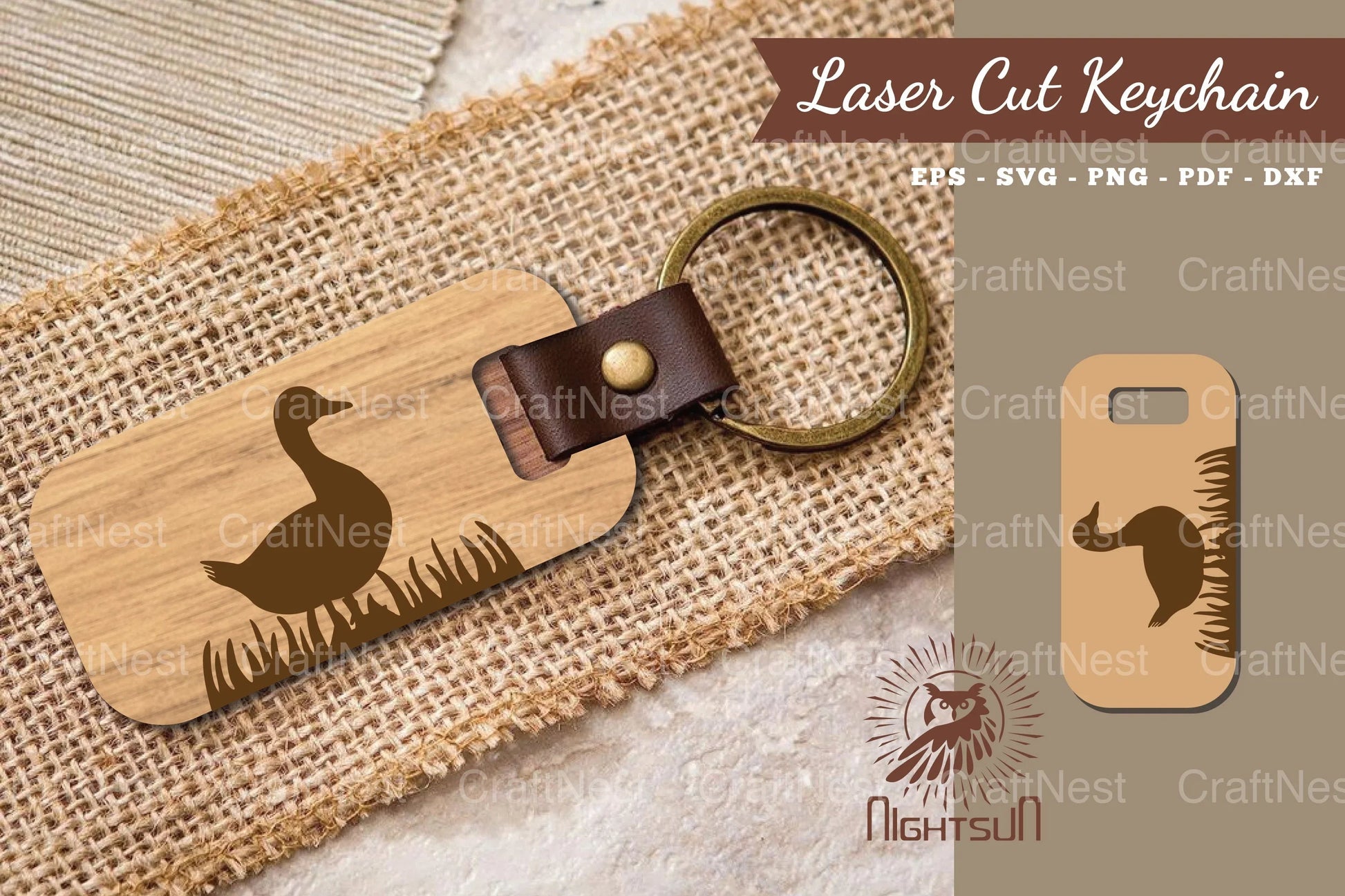 Duck Laser Cut Keychain Clipart Bundle - CraftNest - Digital Crafting and Art