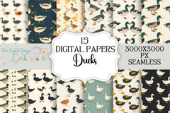 Ducks Seamless Digital Paper - CraftNest - Digital Crafting and Art
