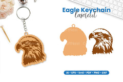 Eagle Keychain Lasercut SVG Bundle - CraftNest - Digital Crafting and Art
