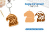 Eagle Keychain Lasercut SVG Bundle
