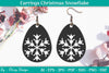Earring Christmas Snowflake SVG Bundle