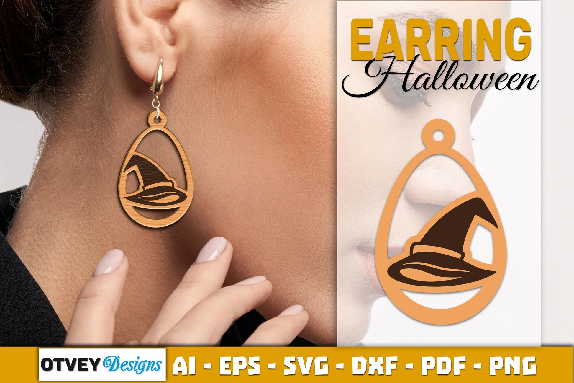 Earring Halloween Lasercut SVG Bundle 1501 - CraftNest - Digital Crafting and Art