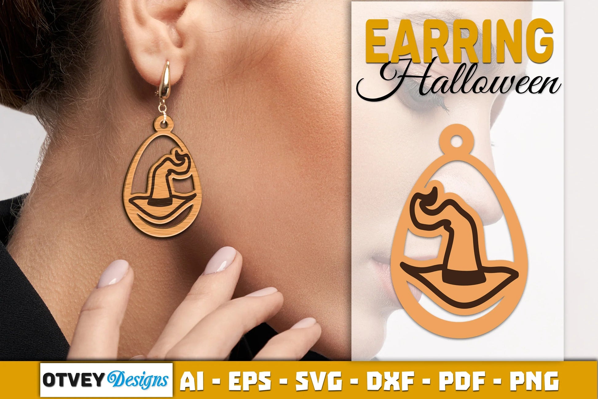 Earring Halloween Lasercut SVG Bundle 1531 - CraftNest - Digital Crafting and Art
