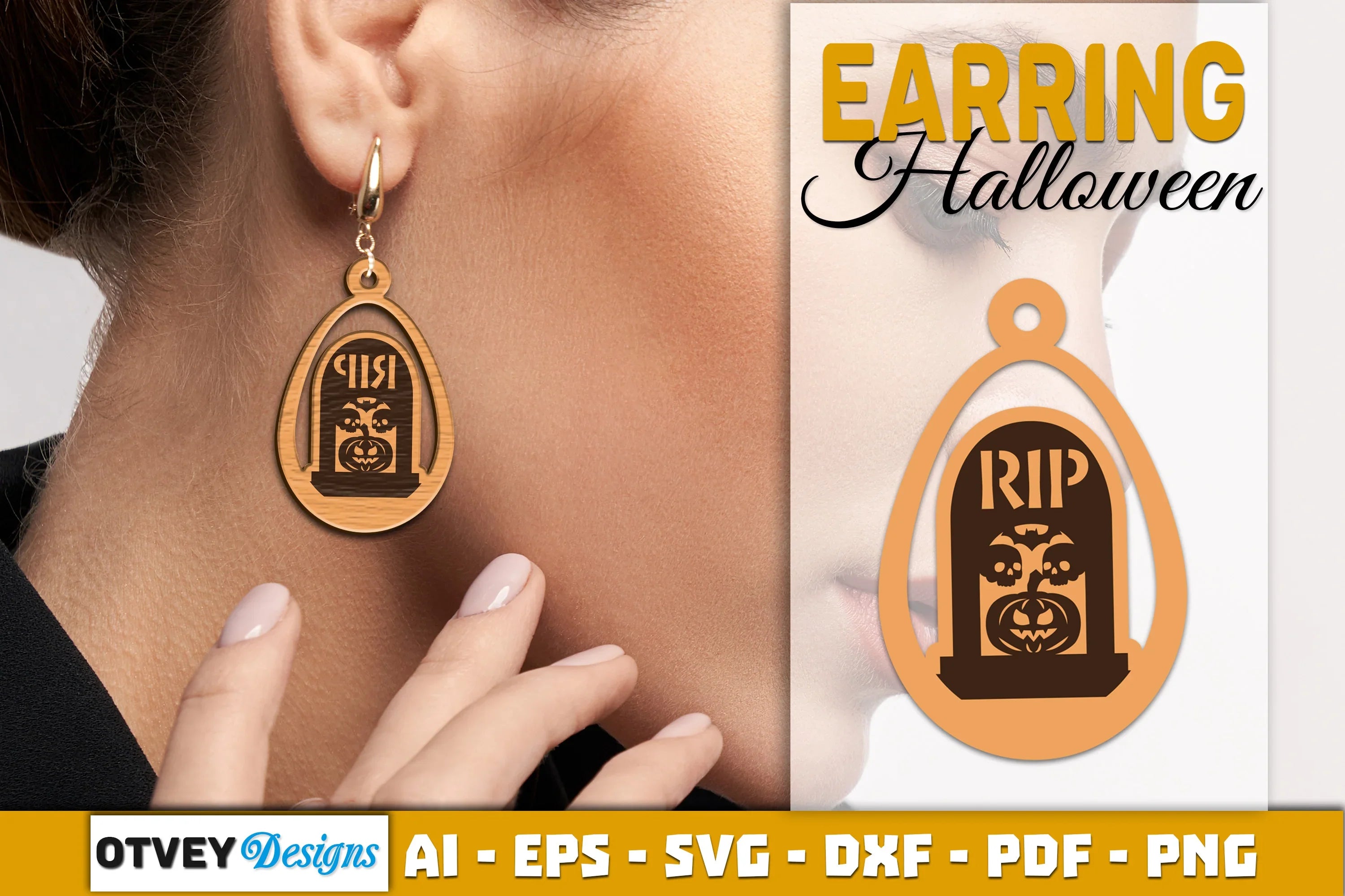 Earring Halloween Lasercut SVG Bundle 1621 - CraftNest - Digital Crafting and Art