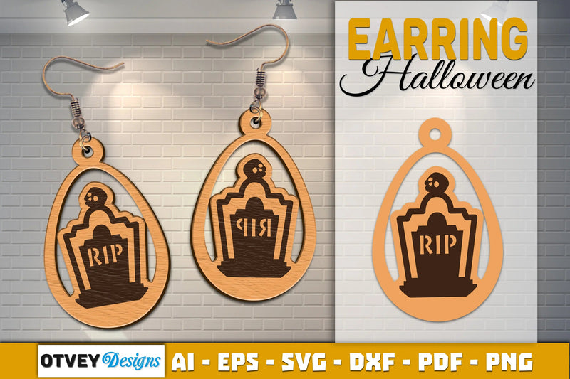 Earring Halloween Lasercut SVG Bundle - CraftNest - Digital Crafting and Art