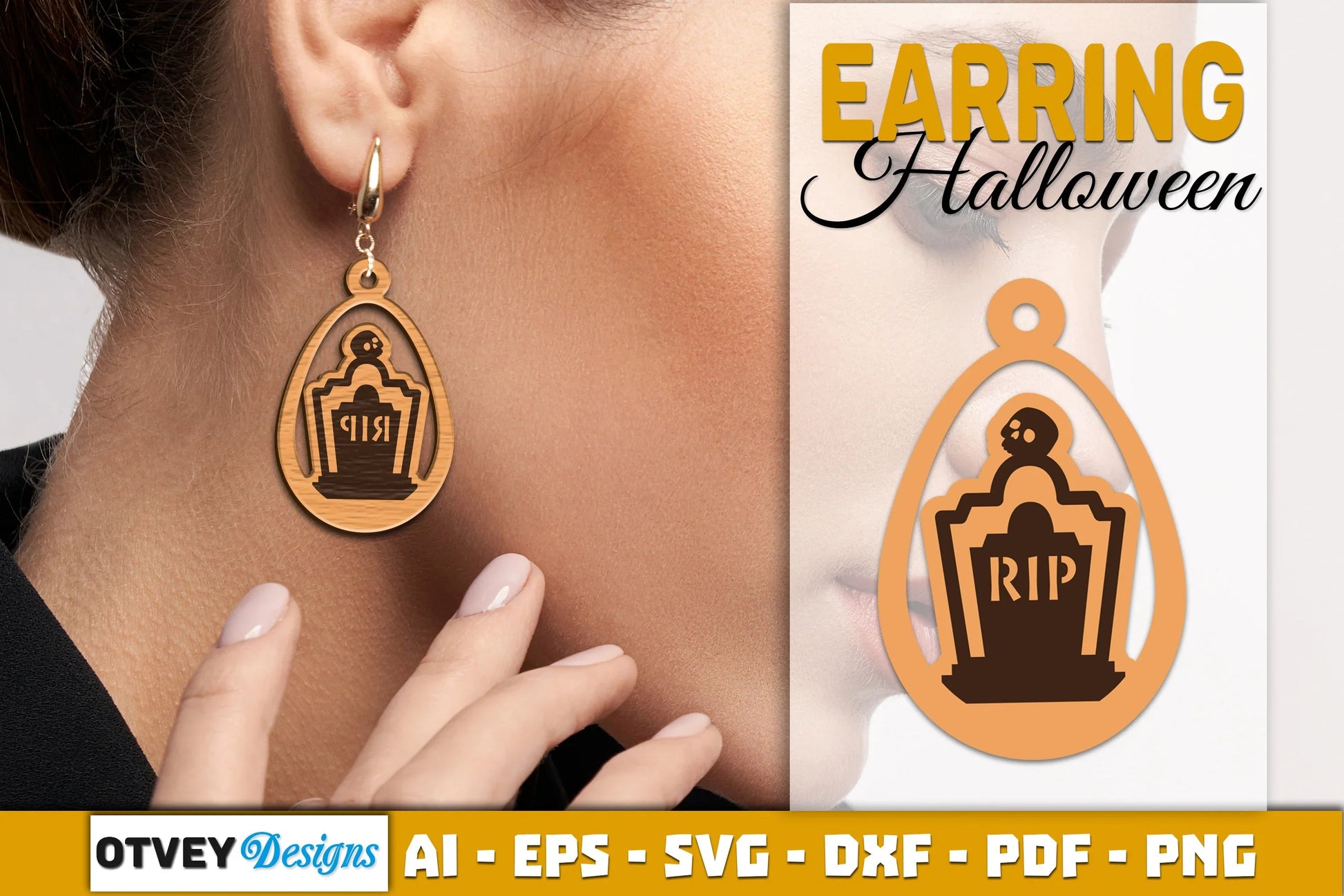 Earring Halloween Lasercut SVG Bundle - CraftNest - Digital Crafting and Art