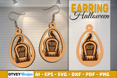 Earring Halloween Lasercut SVG Bundle - CraftNest - Digital Crafting and Art