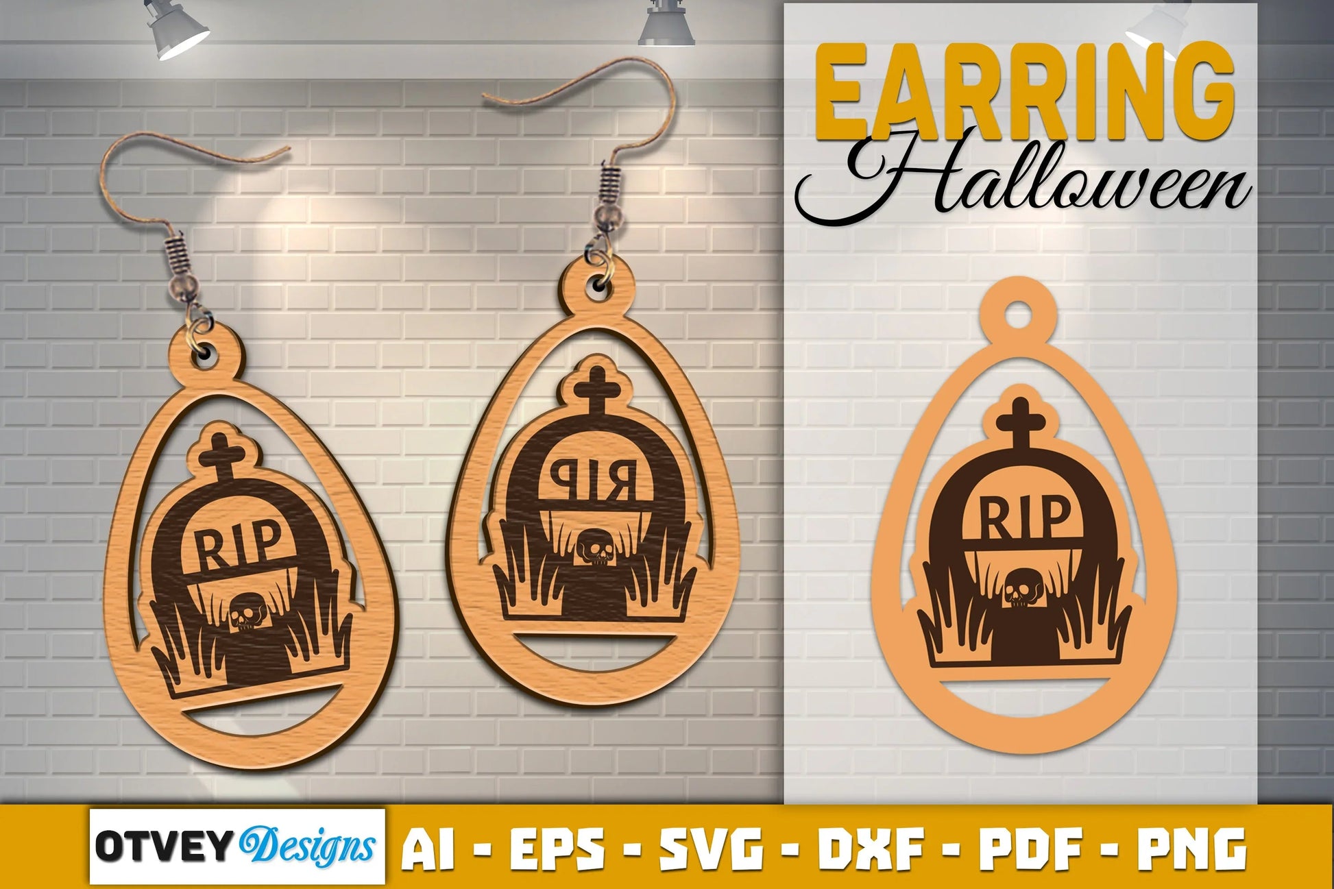 Earring Halloween Lasercut SVG Bundle - CraftNest - Digital Crafting and Art