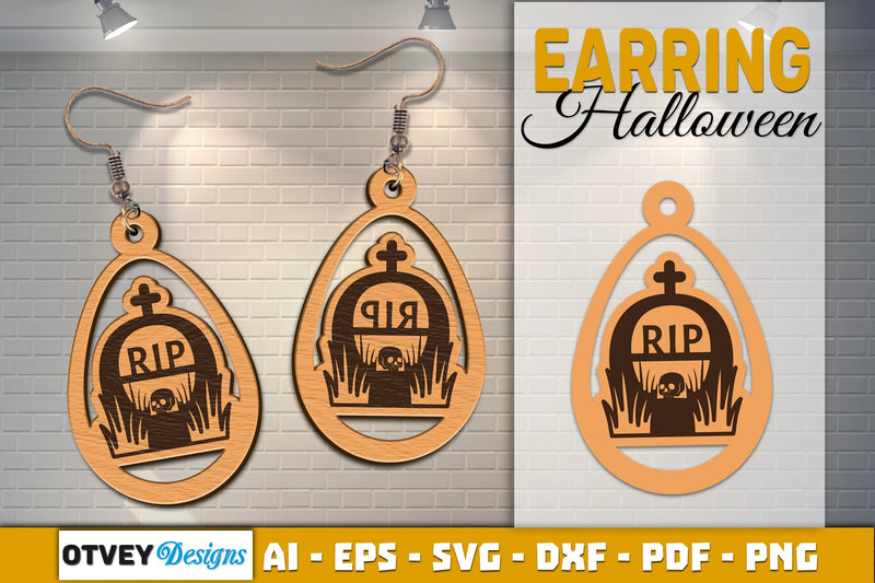 Earring Halloween Lasercut SVG Bundle - CraftNest - Digital Crafting and Art
