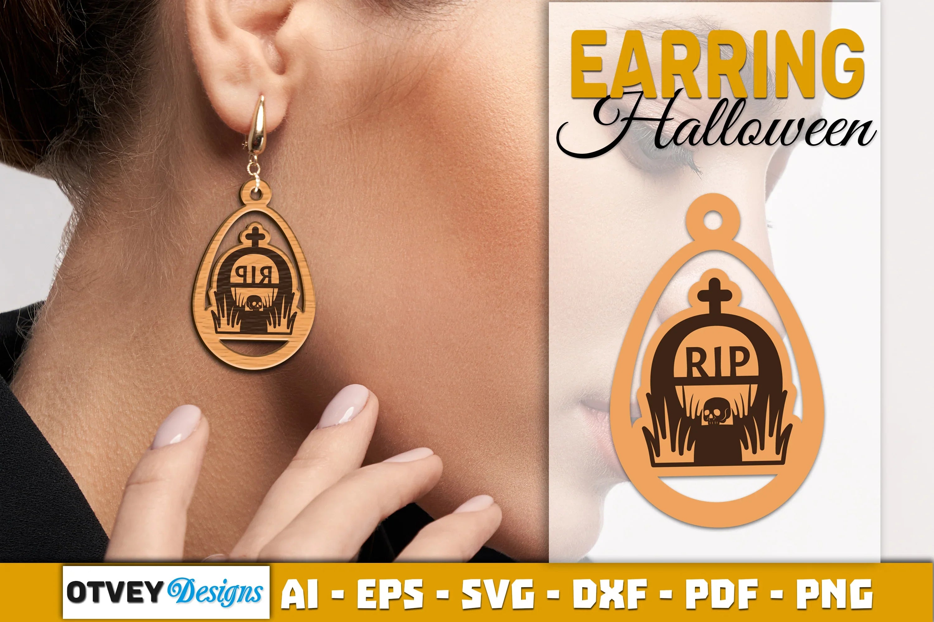 Earring Halloween Lasercut SVG Bundle - CraftNest - Digital Crafting and Art