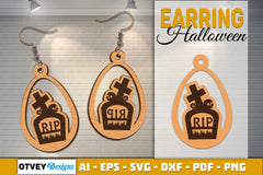 Earring Halloween Lasercut SVG Bundle - CraftNest - Digital Crafting and Art