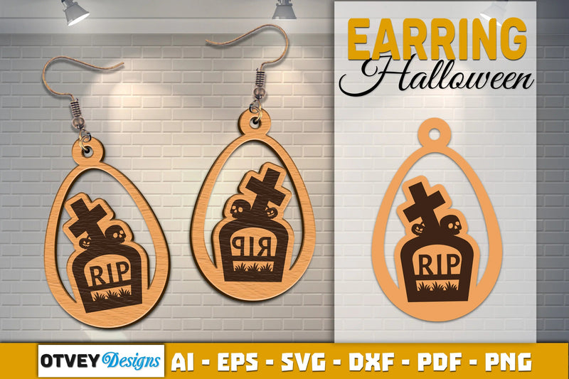 Earring Halloween Lasercut SVG Bundle - CraftNest - Digital Crafting and Art
