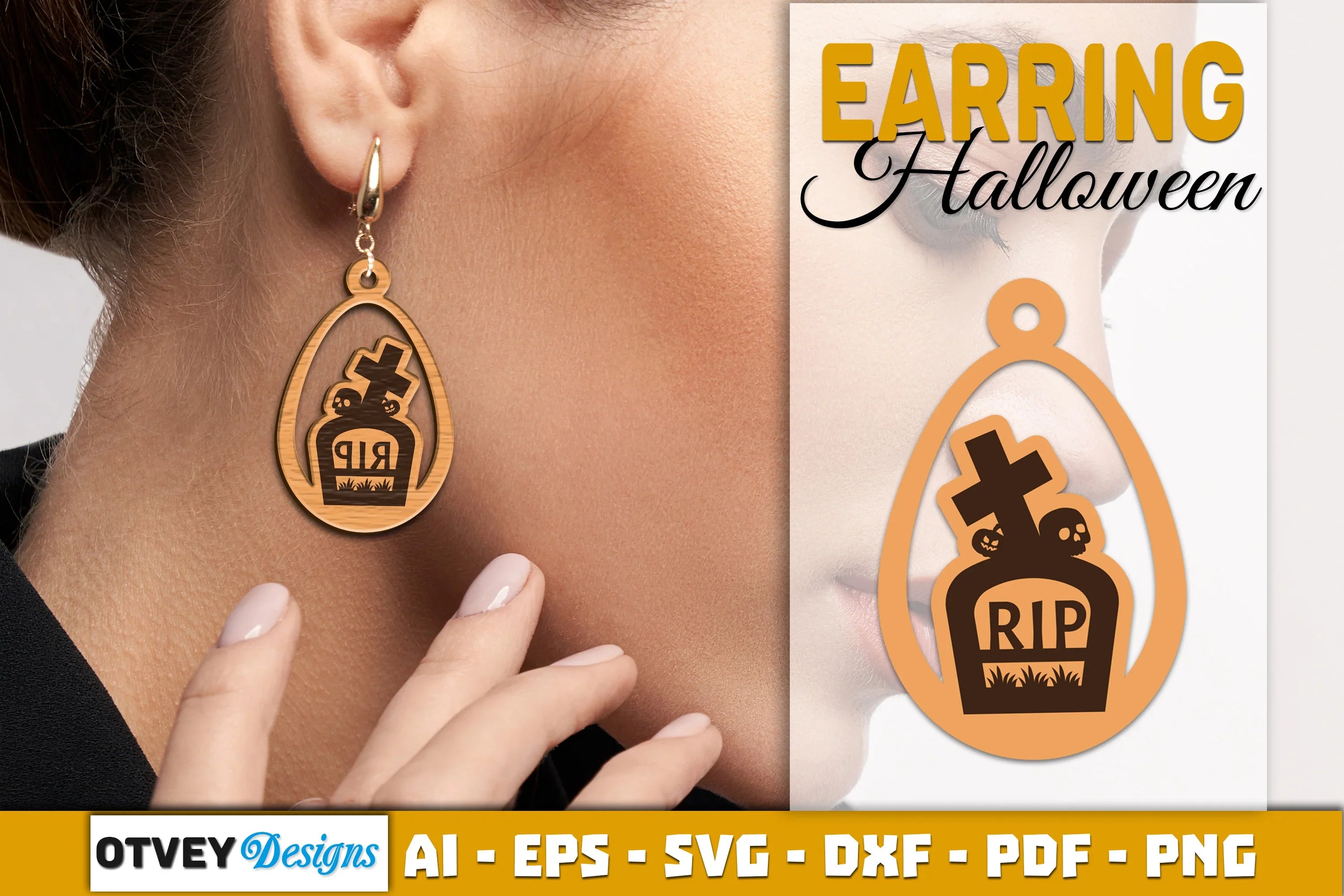 Earring Halloween Lasercut SVG Bundle - CraftNest - Digital Crafting and Art