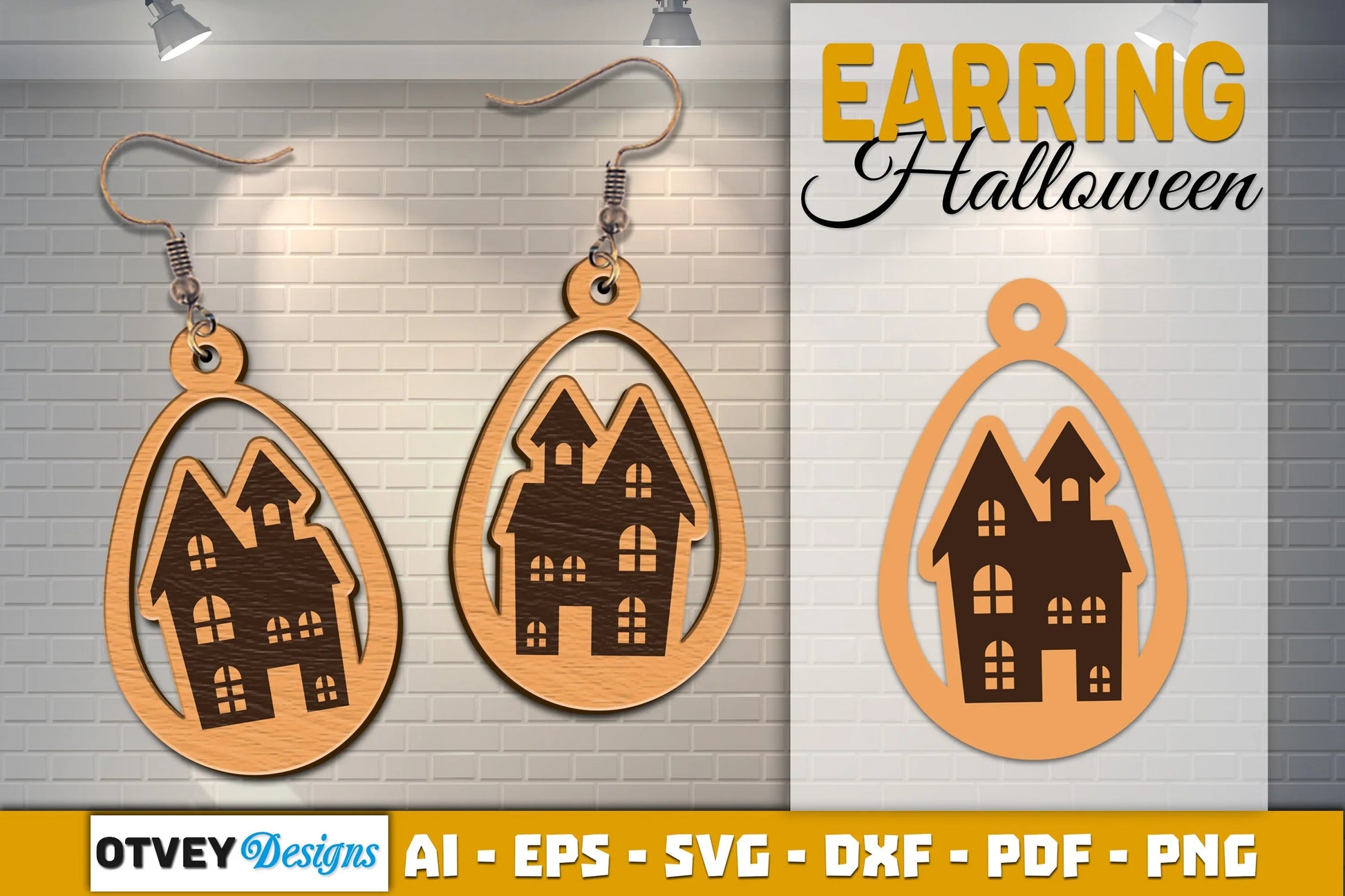 Earring Halloween Lasercut SVG Bundle - CraftNest - Digital Crafting and Art