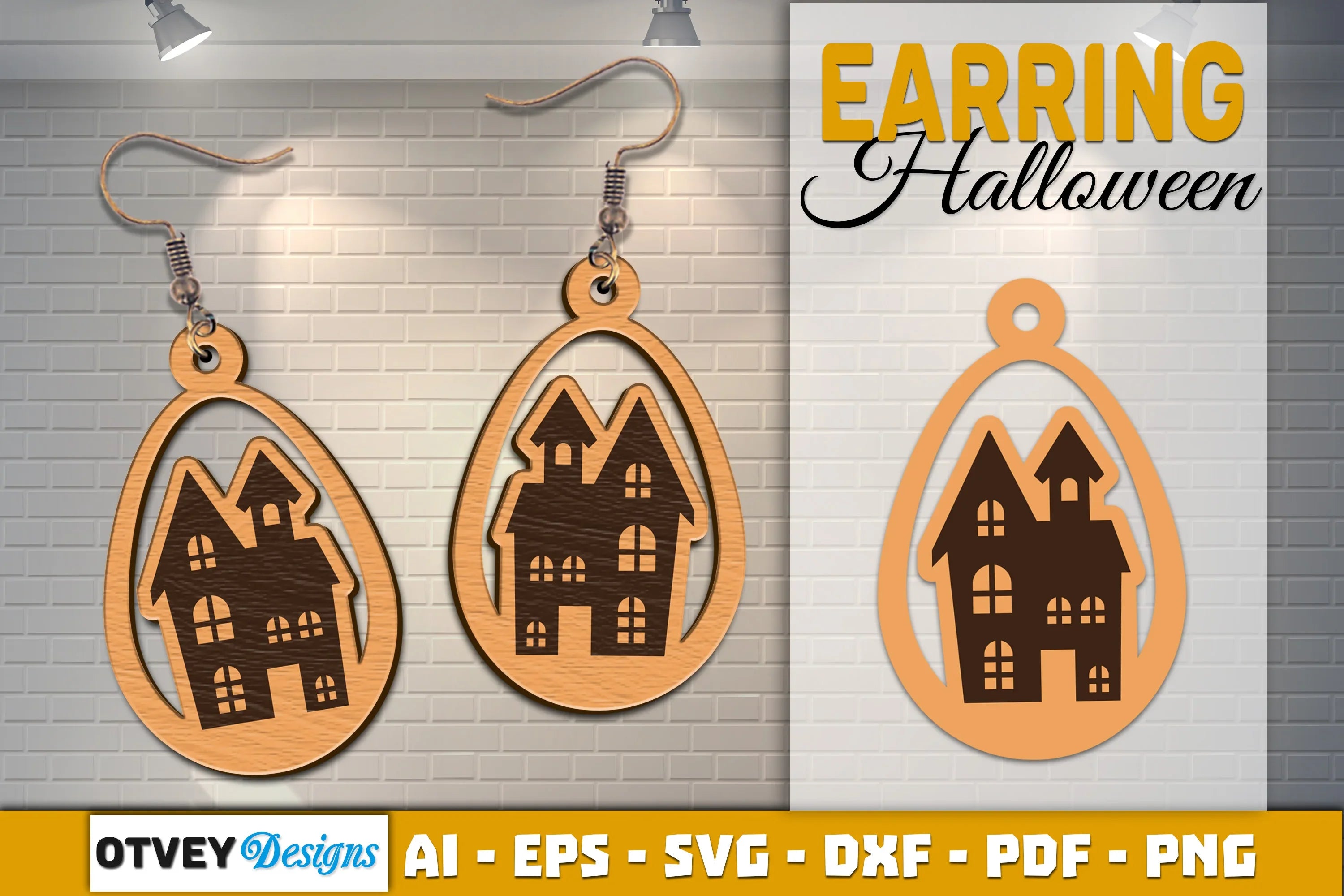 Earring Halloween Lasercut SVG Bundle - CraftNest - Digital Crafting and Art