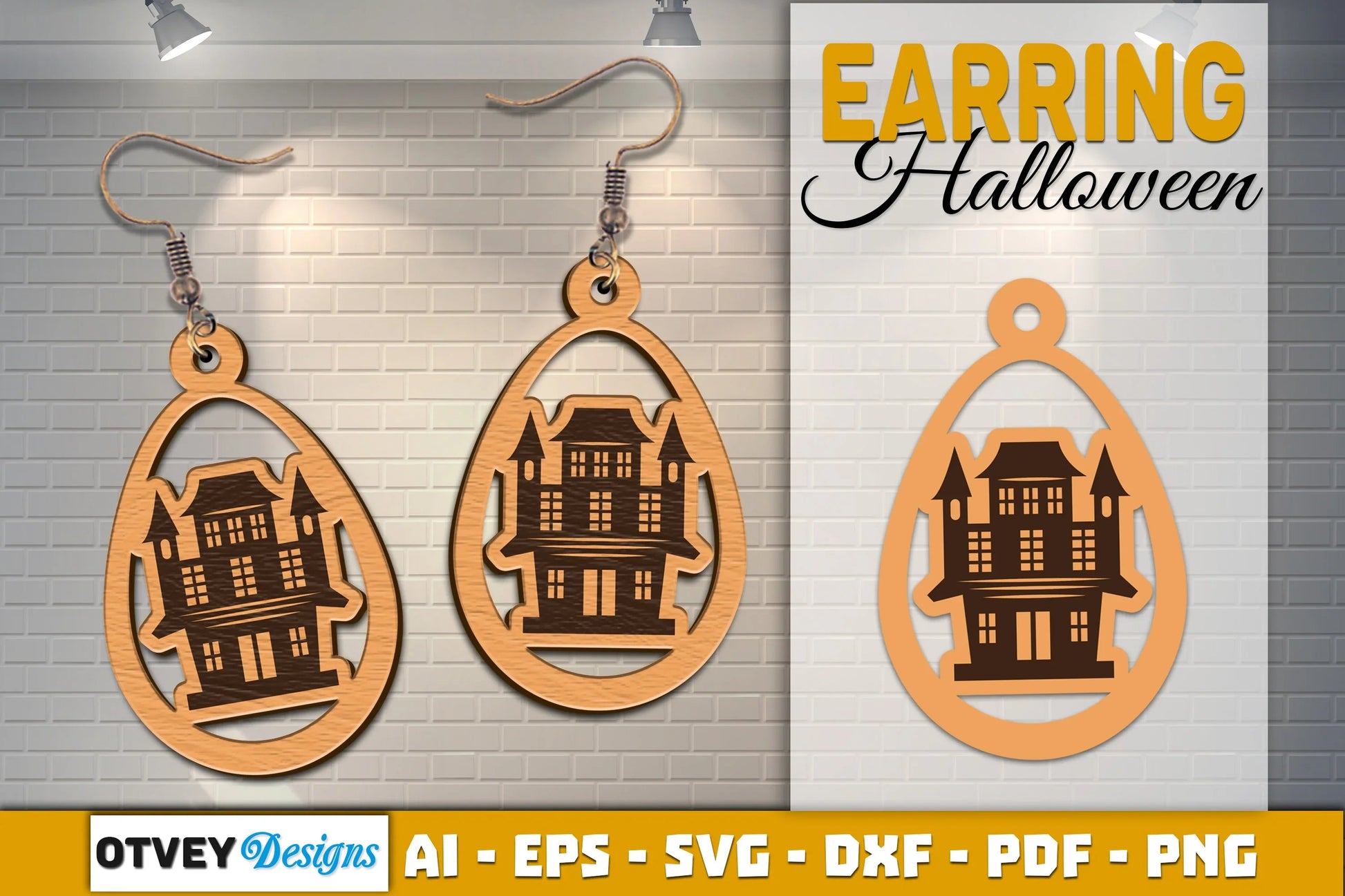 Earring Halloween Lasercut SVG Bundle - CraftNest - Digital Crafting and Art