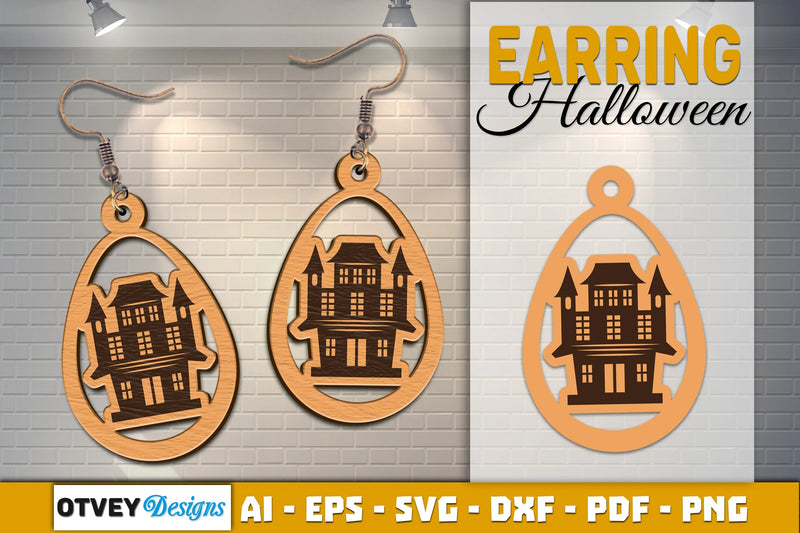 Earring Halloween Lasercut SVG Bundle - CraftNest - Digital Crafting and Art