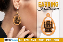 Earring Halloween Lasercut SVG Bundle - CraftNest - Digital Crafting and Art