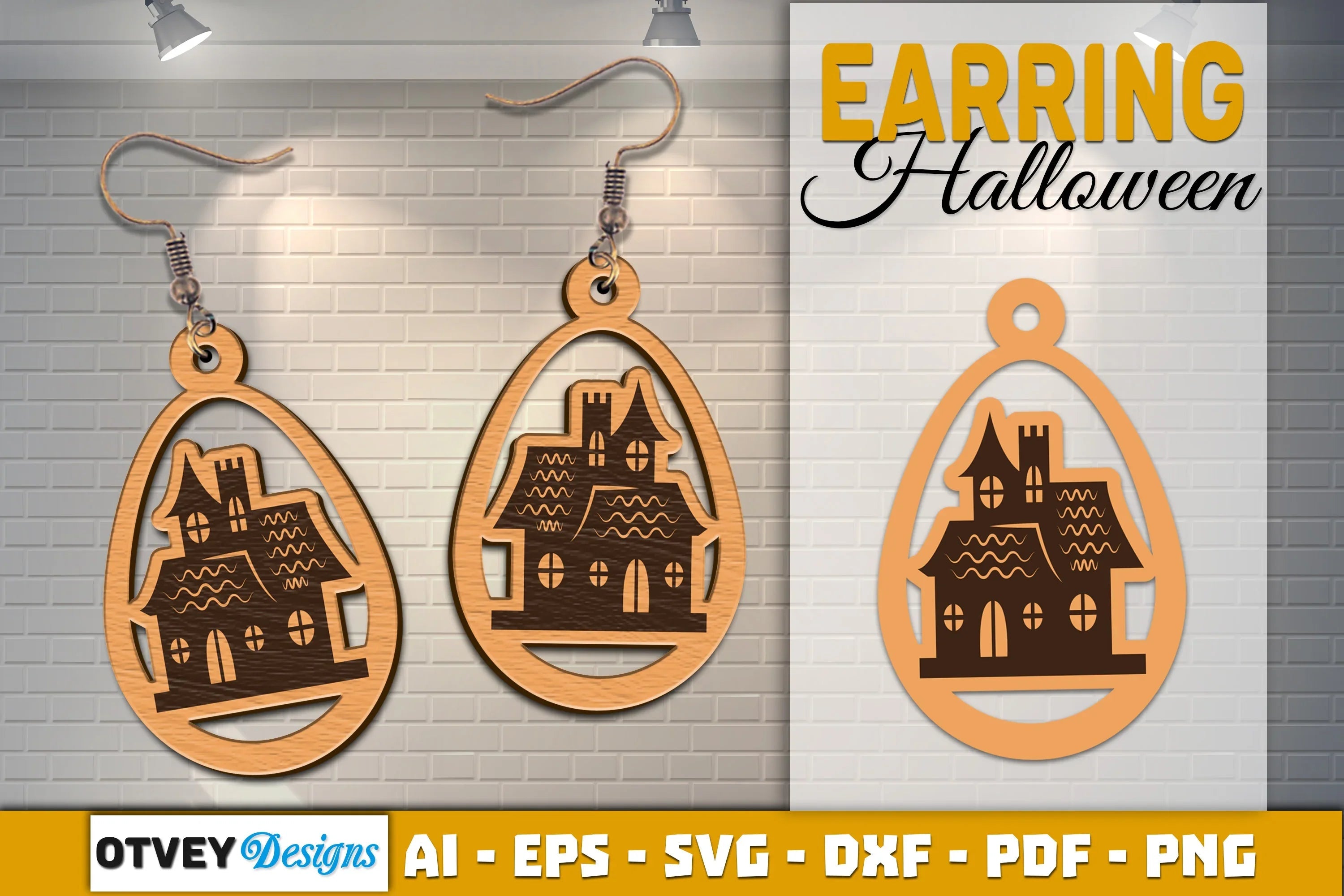 Earring Halloween Lasercut SVG Bundle - CraftNest - Digital Crafting and Art