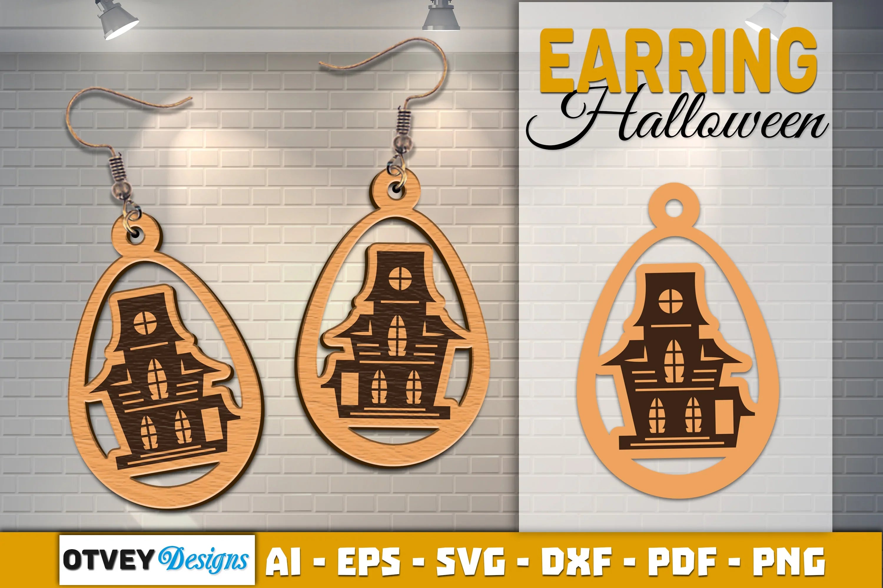 Earring Halloween Lasercut SVG Bundle - CraftNest - Digital Crafting and Art