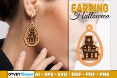 Earring Halloween Lasercut SVG Bundle - CraftNest - Digital Crafting and Art