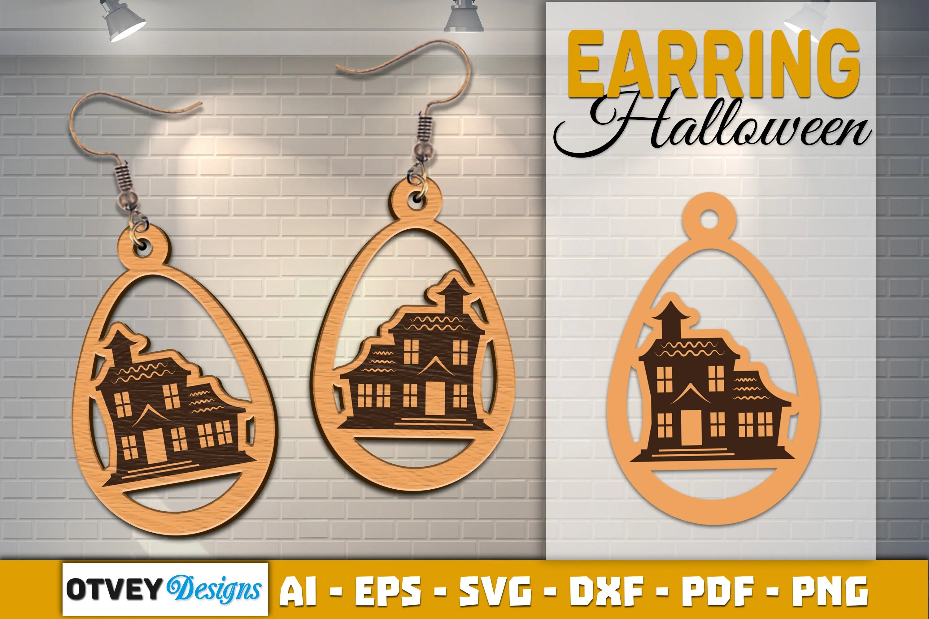 Earring Halloween Lasercut SVG Bundle - CraftNest - Digital Crafting and Art