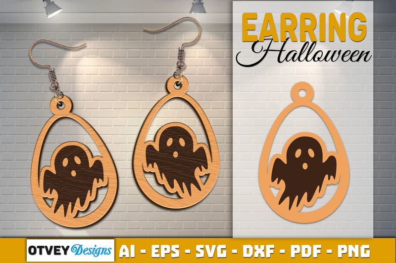 Earring Halloween Lasercut SVG Bundle - CraftNest - Digital Crafting and Art