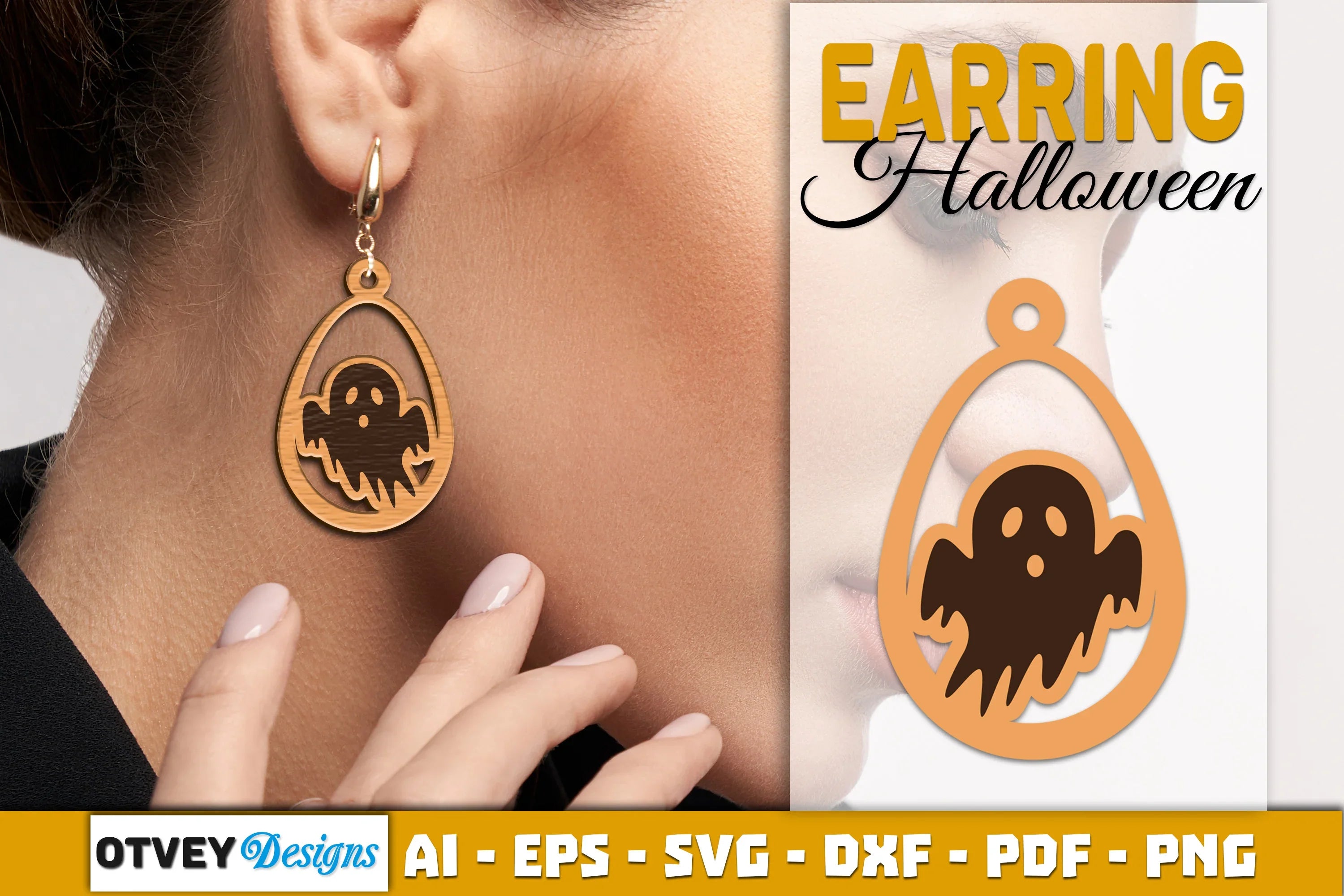 Earring Halloween Lasercut SVG Bundle - CraftNest - Digital Crafting and Art