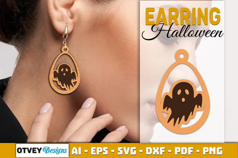 Earring Halloween Lasercut SVG Bundle - CraftNest - Digital Crafting and Art