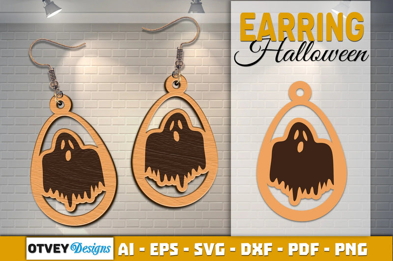 Earring Halloween Lasercut SVG Bundle - CraftNest - Digital Crafting and Art