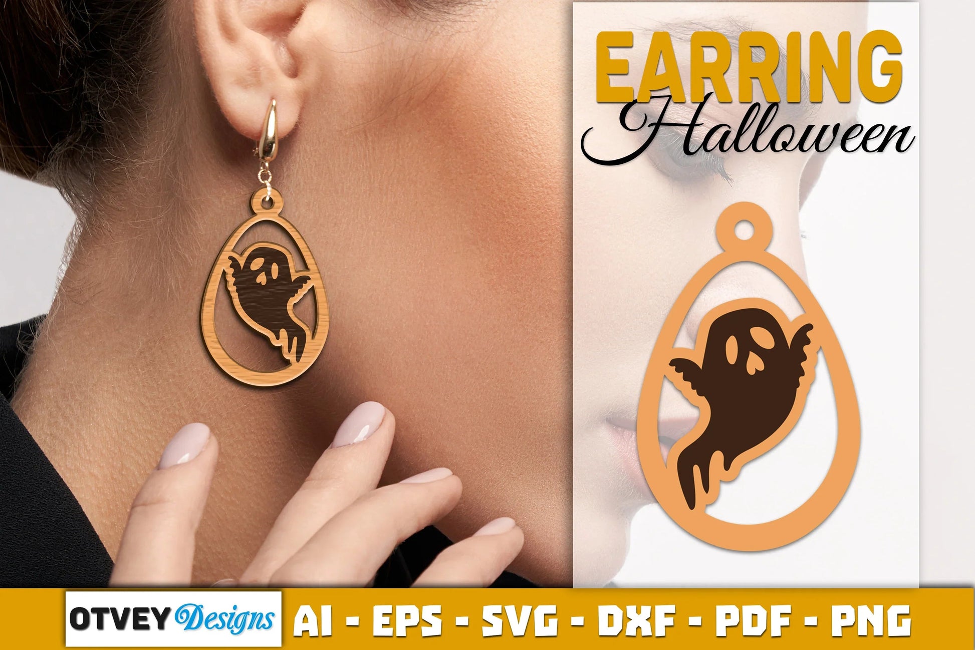 Earring Halloween Lasercut SVG Bundle - CraftNest - Digital Crafting and Art