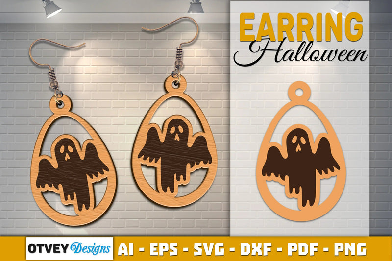 Earring Halloween Lasercut SVG Bundle - CraftNest - Digital Crafting and Art