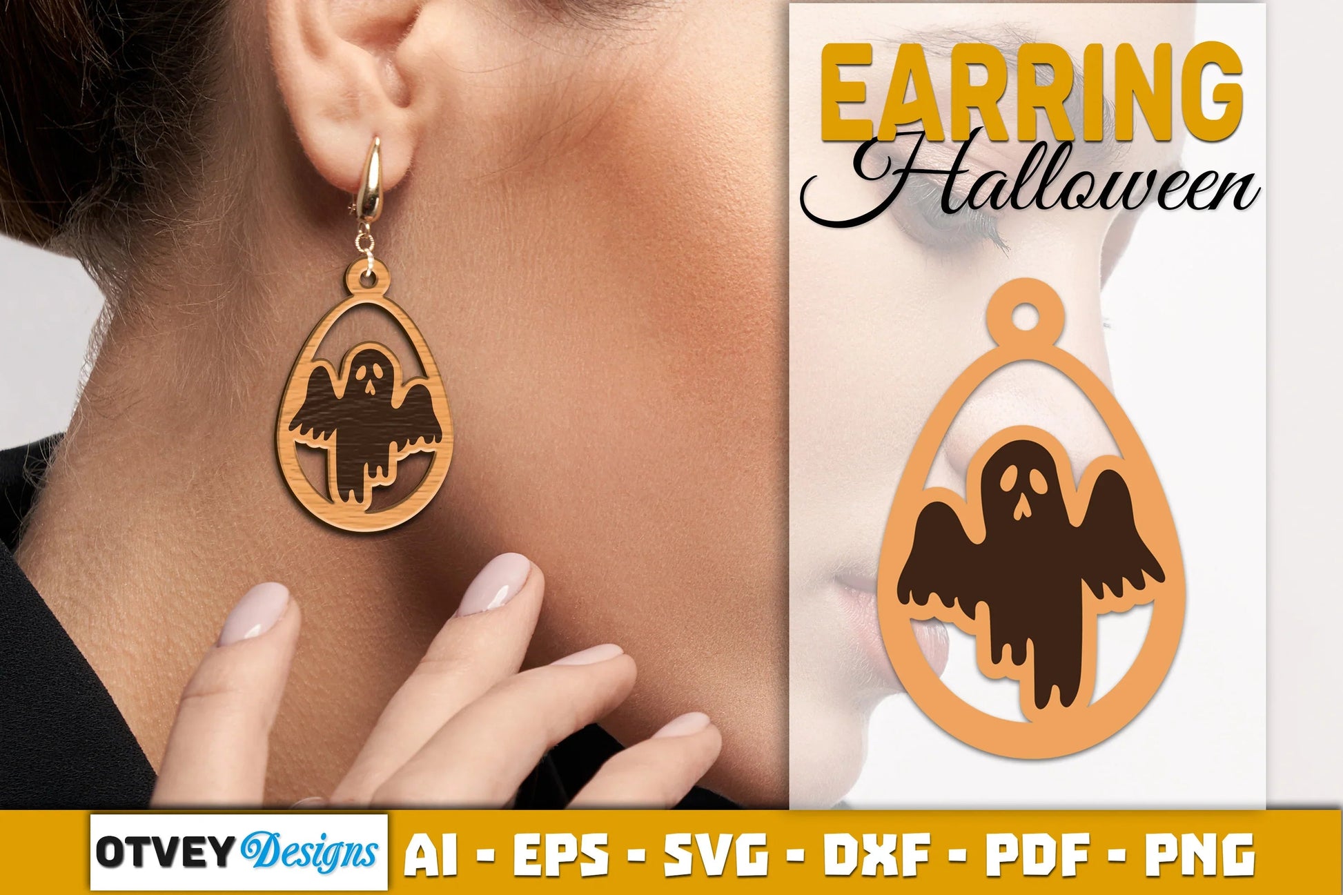 Earring Halloween Lasercut SVG Bundle - CraftNest - Digital Crafting and Art