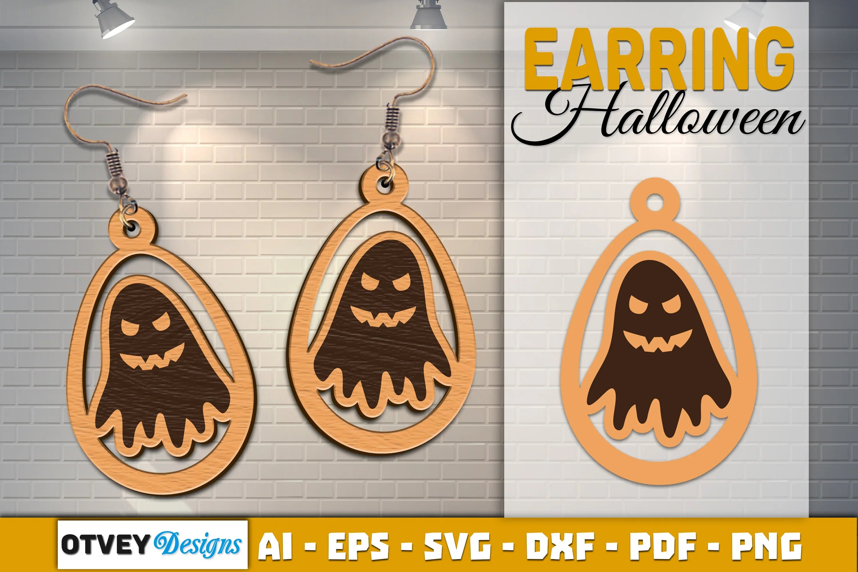 Earring Halloween Lasercut SVG Bundle - CraftNest - Digital Crafting and Art